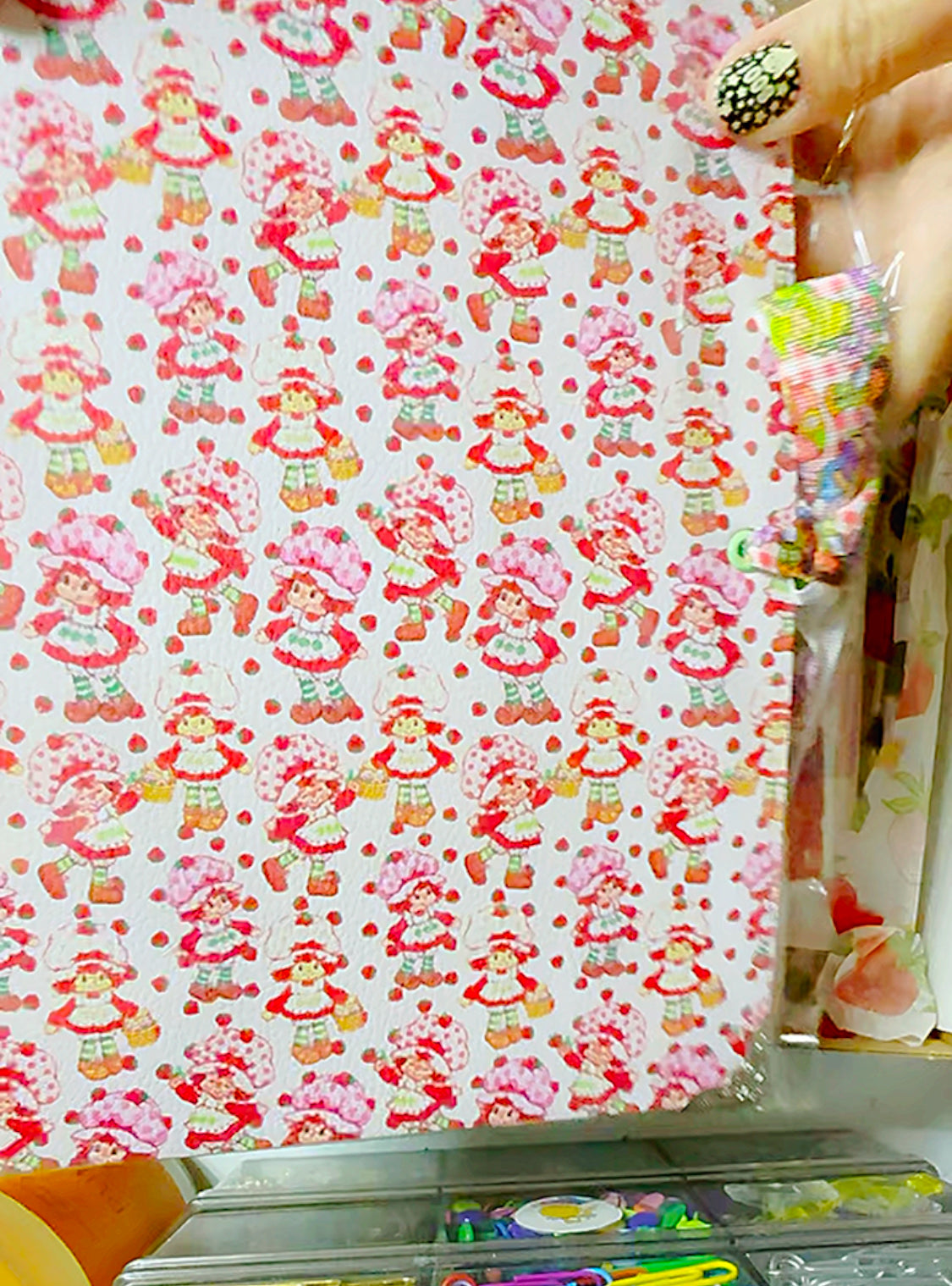 (B) Strawberry Shortcake blank Ready to fill Journal & Ephemera Set- (Oct. Patreon)