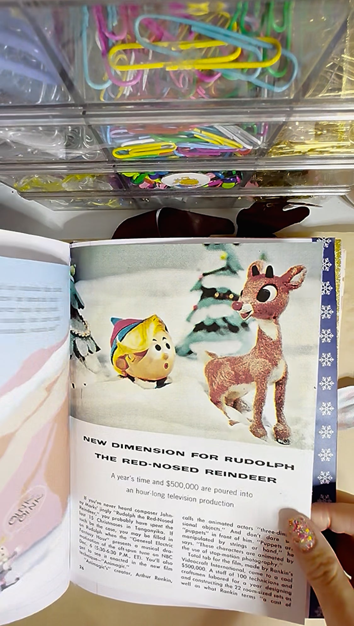 🦌🎄Rudolph the Red Nosed Reindeer Chunky Junk Journal