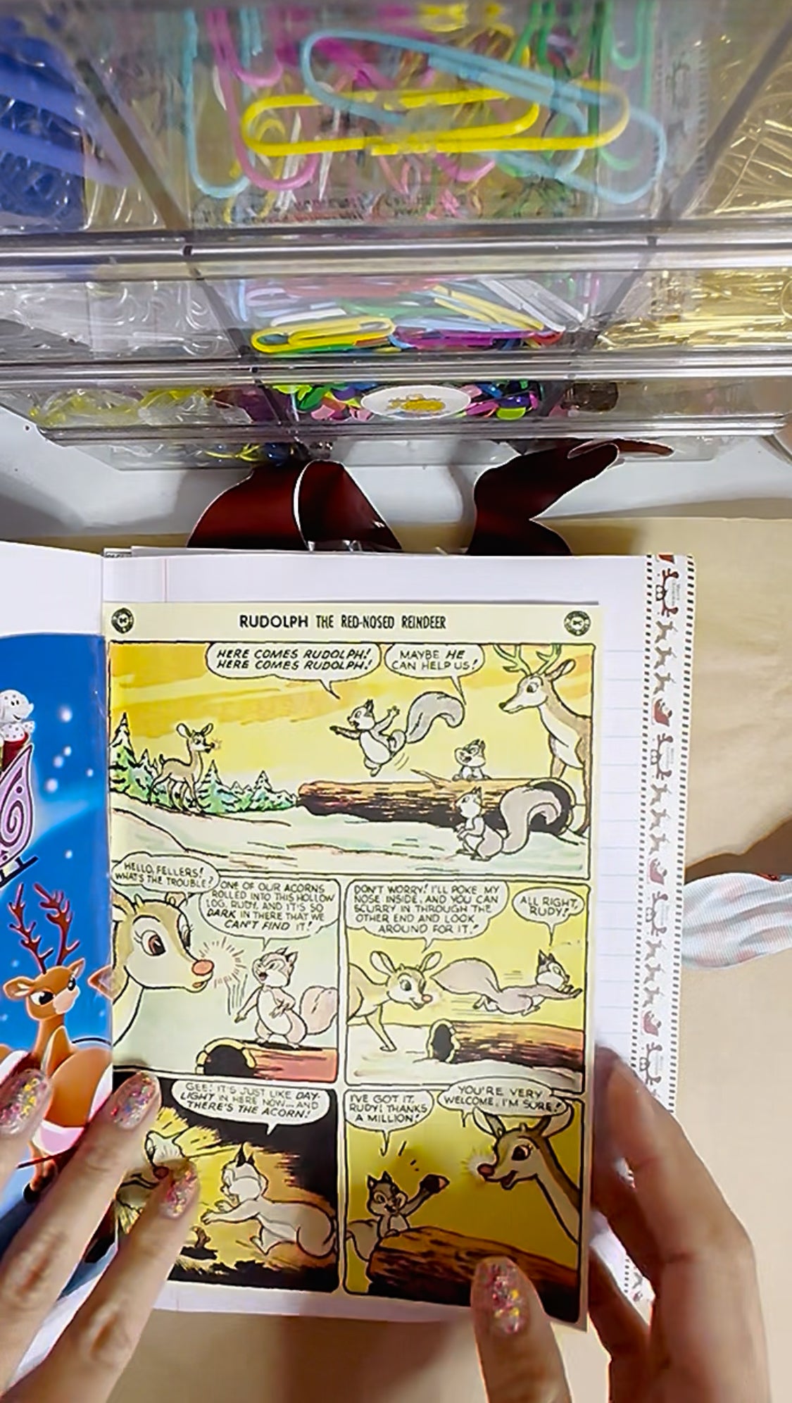 🦌🎄Rudolph the Red Nosed Reindeer Chunky Junk Journal