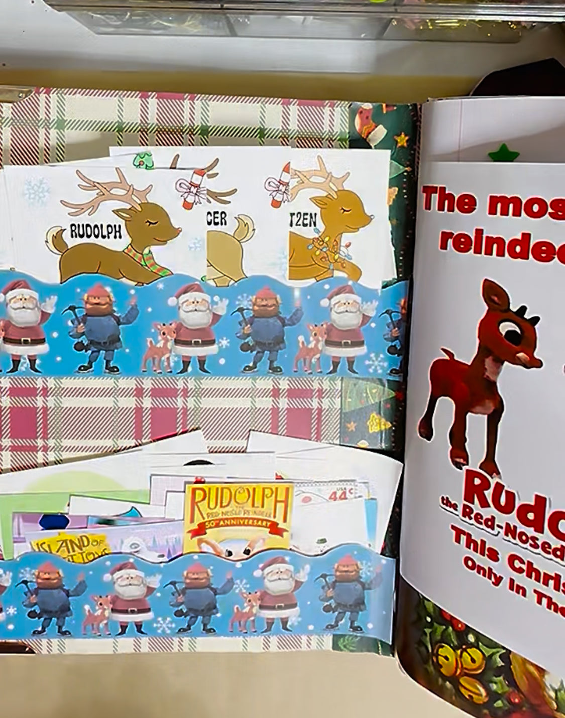 🦌🎄Rudolph the Red Nosed Reindeer Chunky Junk Journal