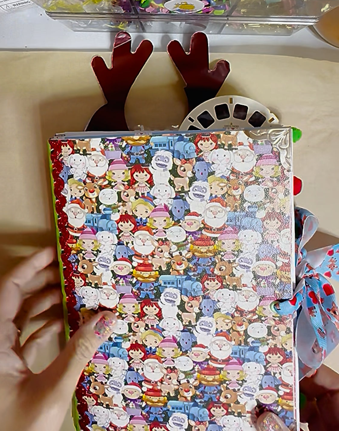 🦌🎄Rudolph the Red Nosed Reindeer Chunky Junk Journal