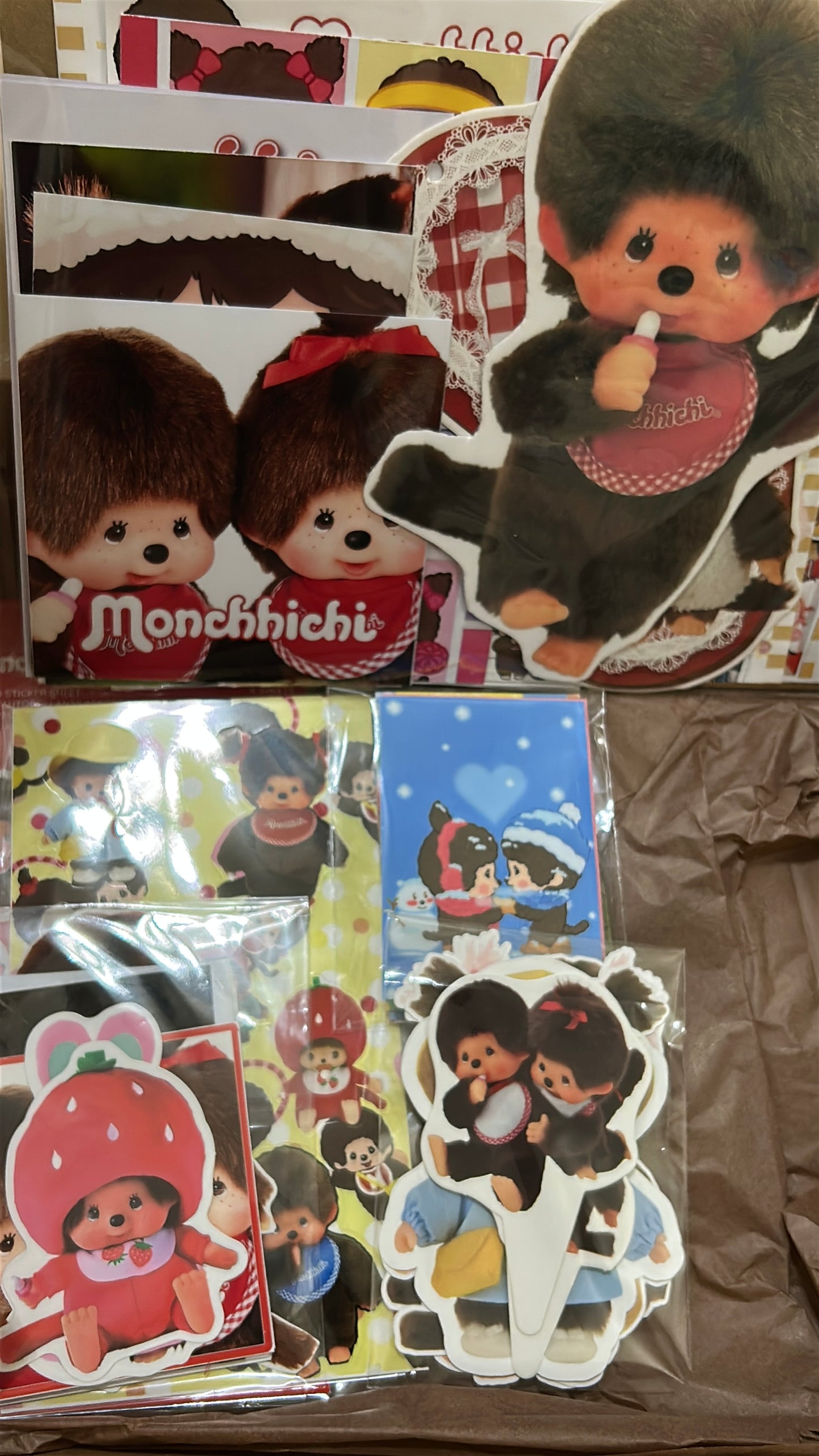 Monchhichi ready to fill junk journal & ephemera box/ Patreon exclusive