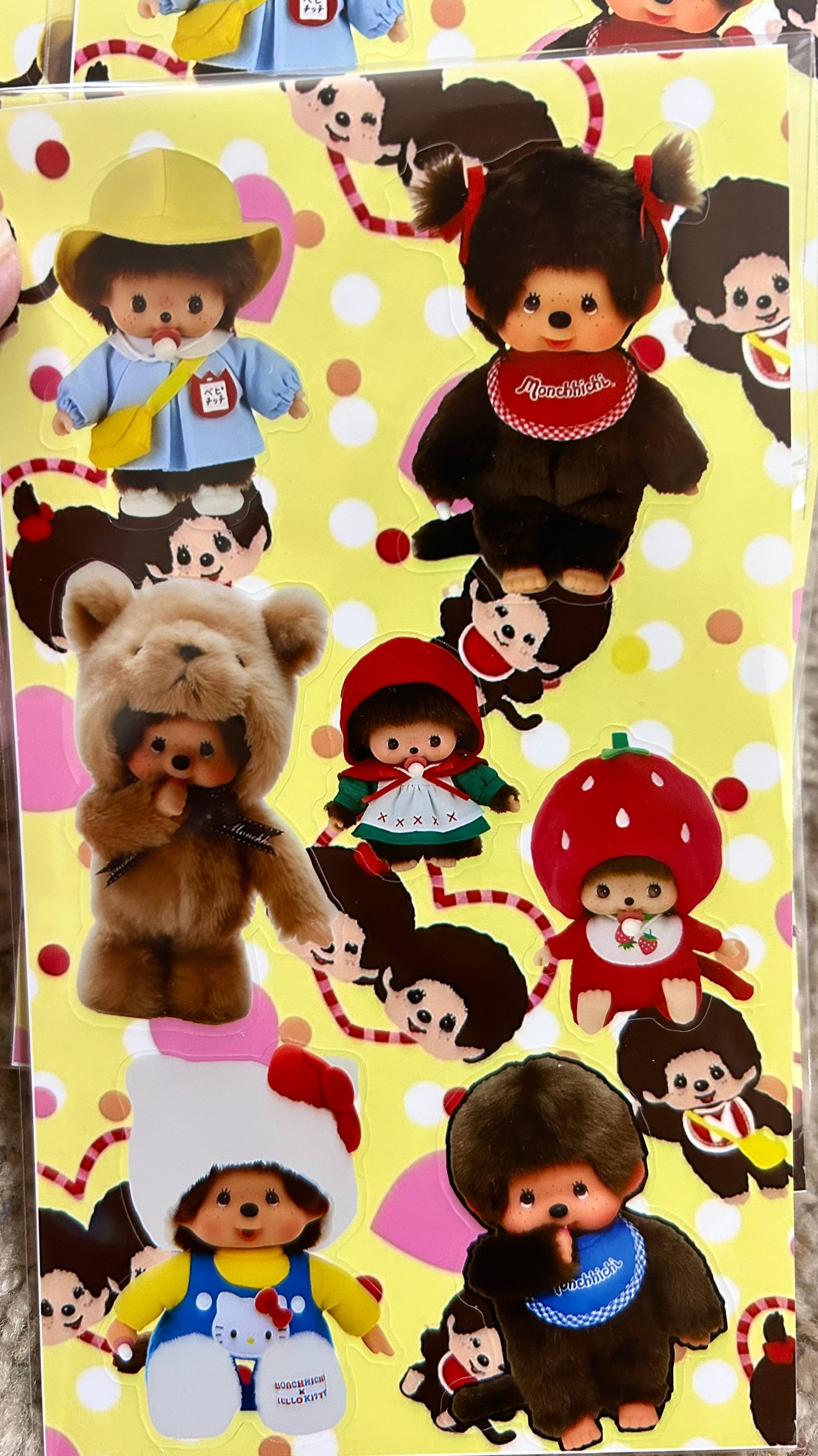 Monchhichi Vinyl Sticker Sheet