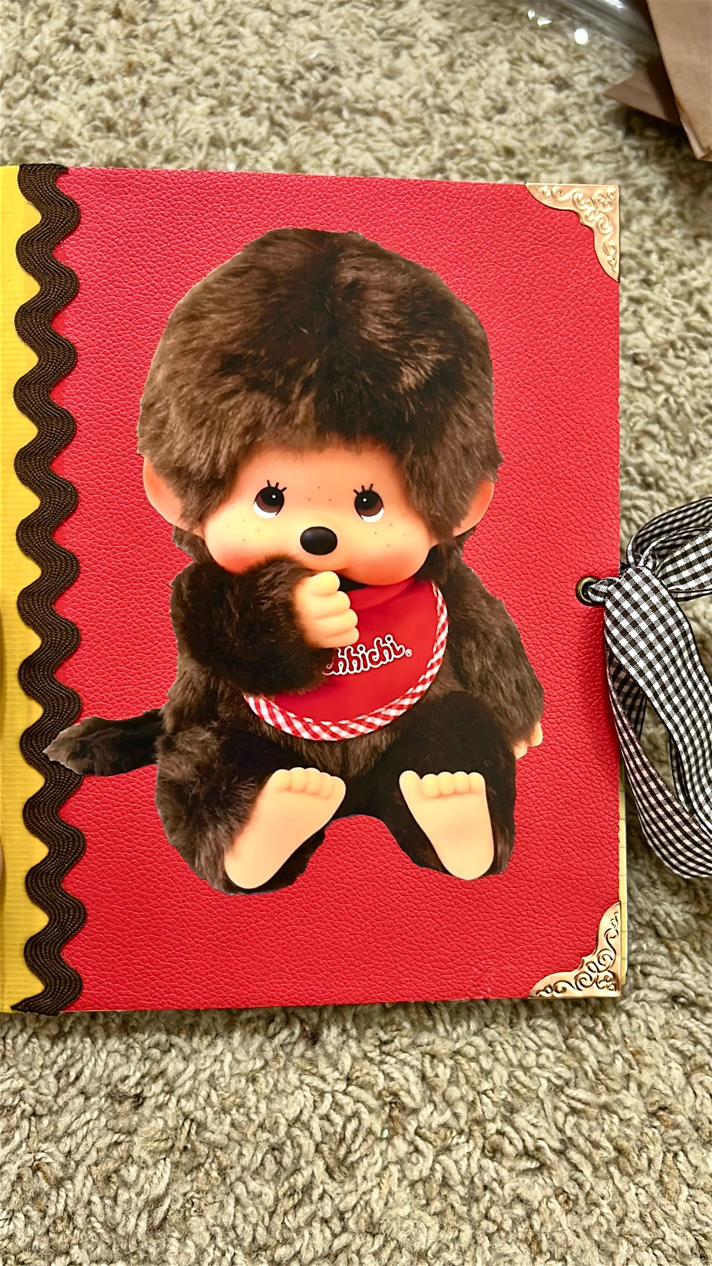 Monchhichi ready to fill junk journal & ephemera box/ Patreon exclusive