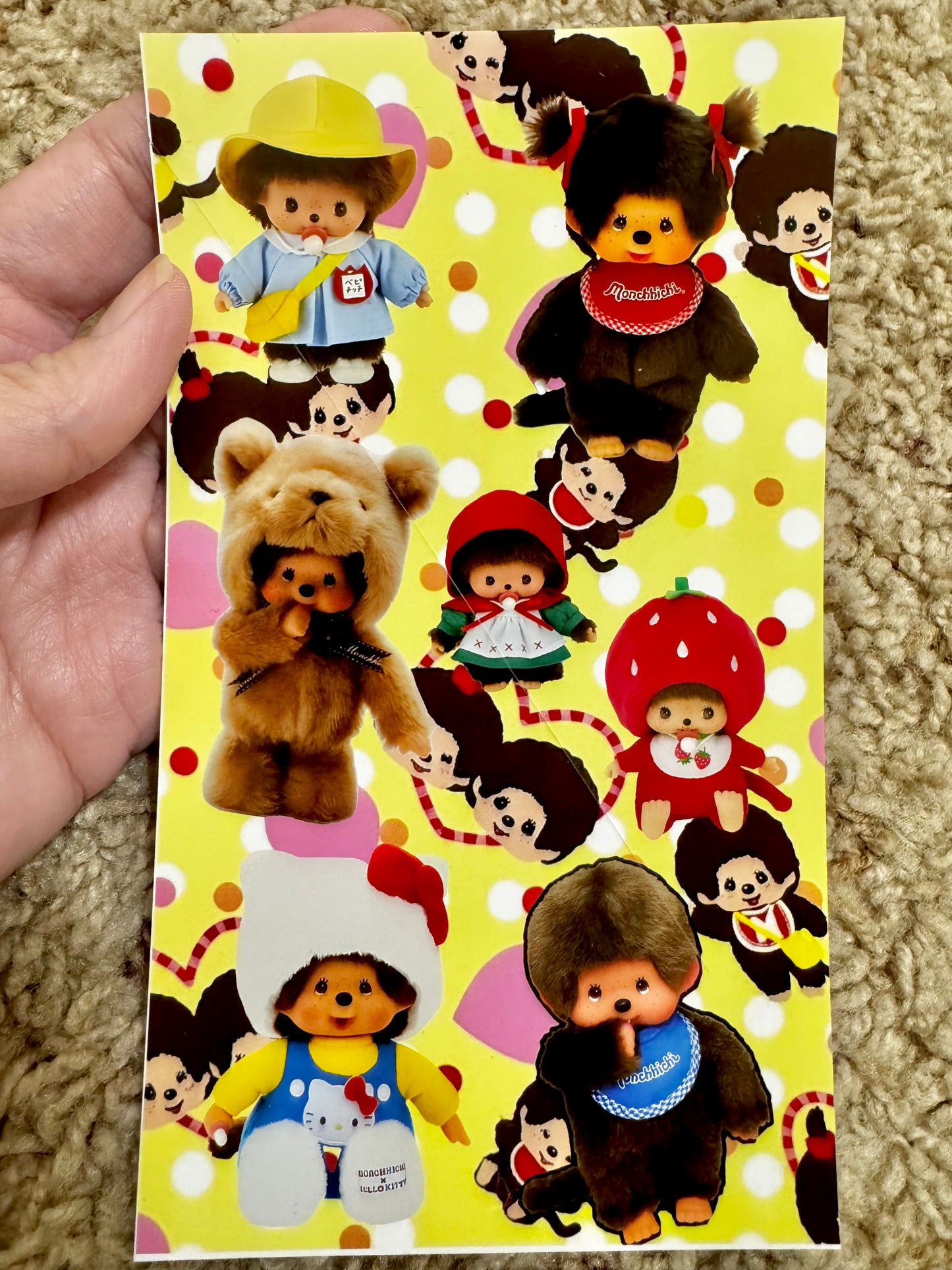Monchhichi Vinyl Sticker Sheet